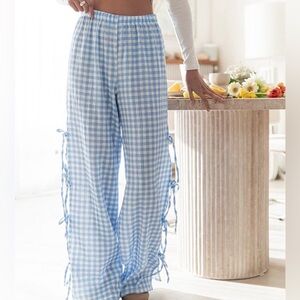 Gingham Striped Pants